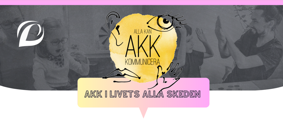 En bild som visar AKK-mässans logo och texten AKK i livets alla skeden