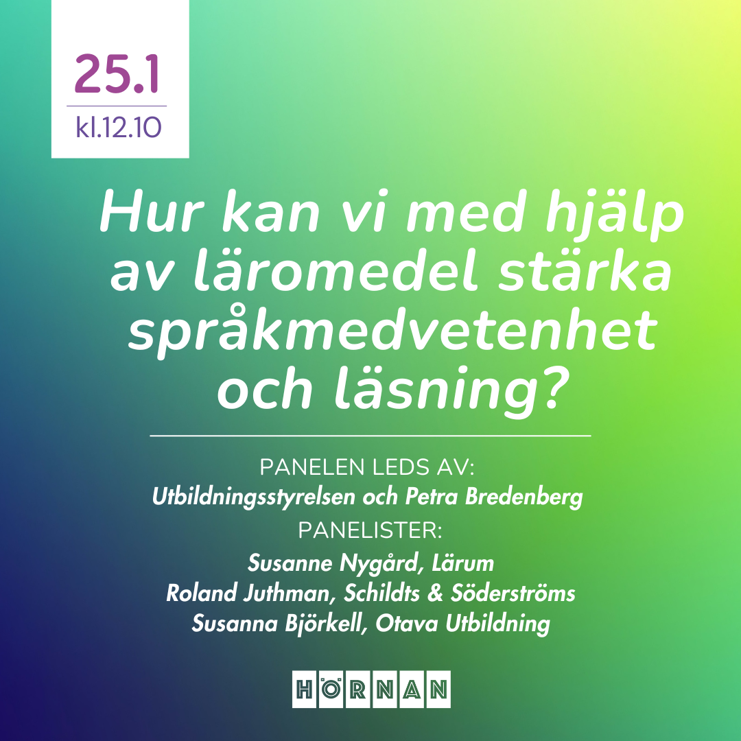 Hur kan vi med hjälp av läromedel stärka språkmedvetenhet och läsning?